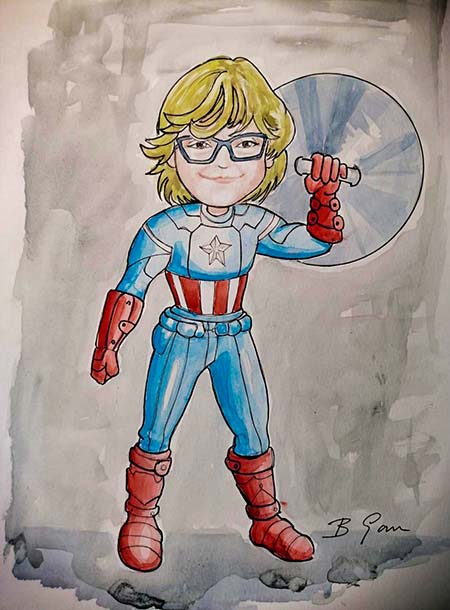 Dibujíbiri <br/>(Retrato tipo 'cartoon')