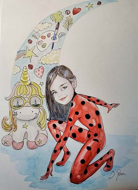 Dibujíbiri <br/>(Retrato tipo 'cartoon')