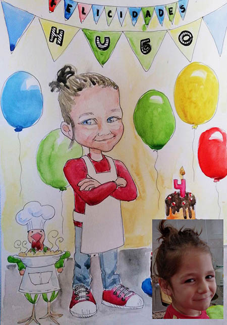 Retrato 'cartoon'